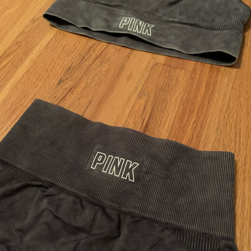 VS Pink seamless workout set
